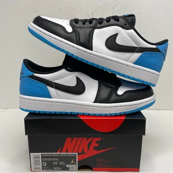 Nike Air Jordan 1 Retro Low WMNS “UNC/Powder Blue” 2022 - Picture 1 of 4